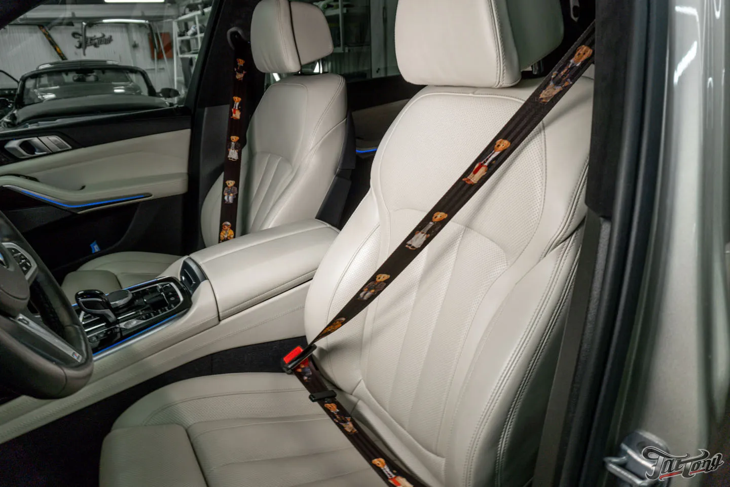 Ремни безопасности с принтом плюшевых мишек Ralph Lauren для BMW X7